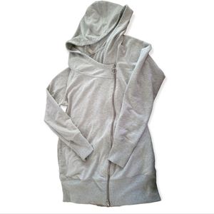 Thyme Maternity Assymetric Zip Up Sweater Cardigan Jacket size Medium